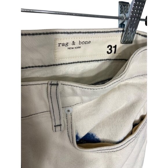 Rag & Bone Nina High Rise Ankle Slim Straight Jeans in Half Moon-sz 31 - Picture 6 of 12